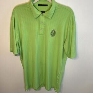 Nike Golf Polo Tiger Woods Collection Mens Lime Green DriFit Size Medium